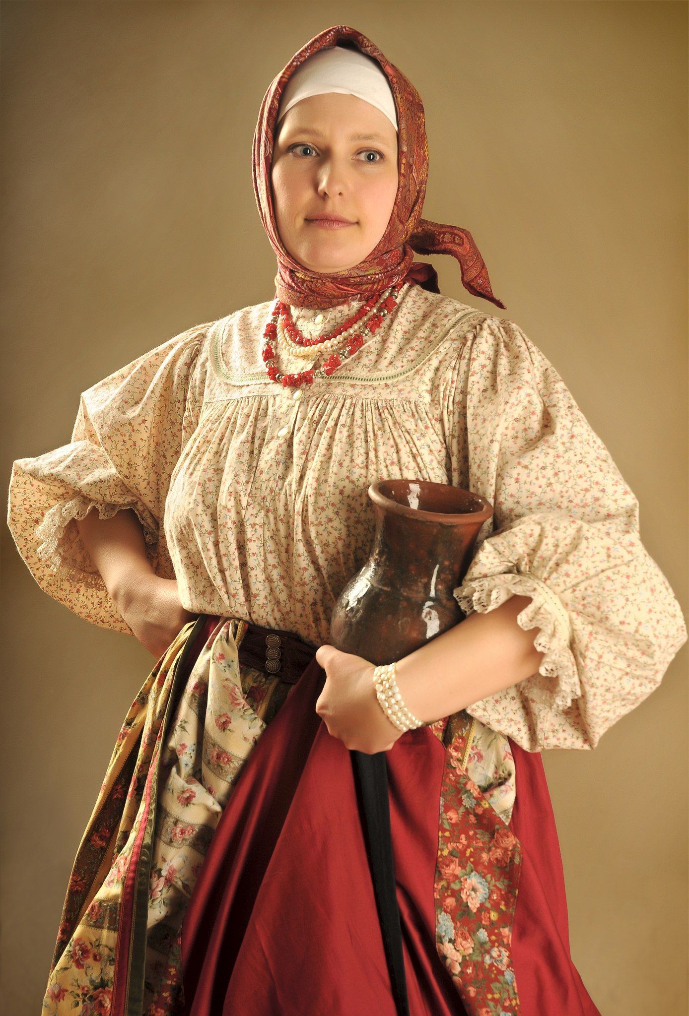 Girls in Slavic costumes in Changwon